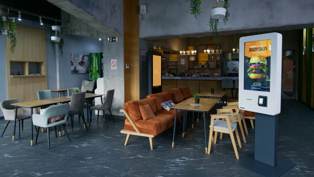 Self-ordering kiosk für Bestellung mit pos terminal