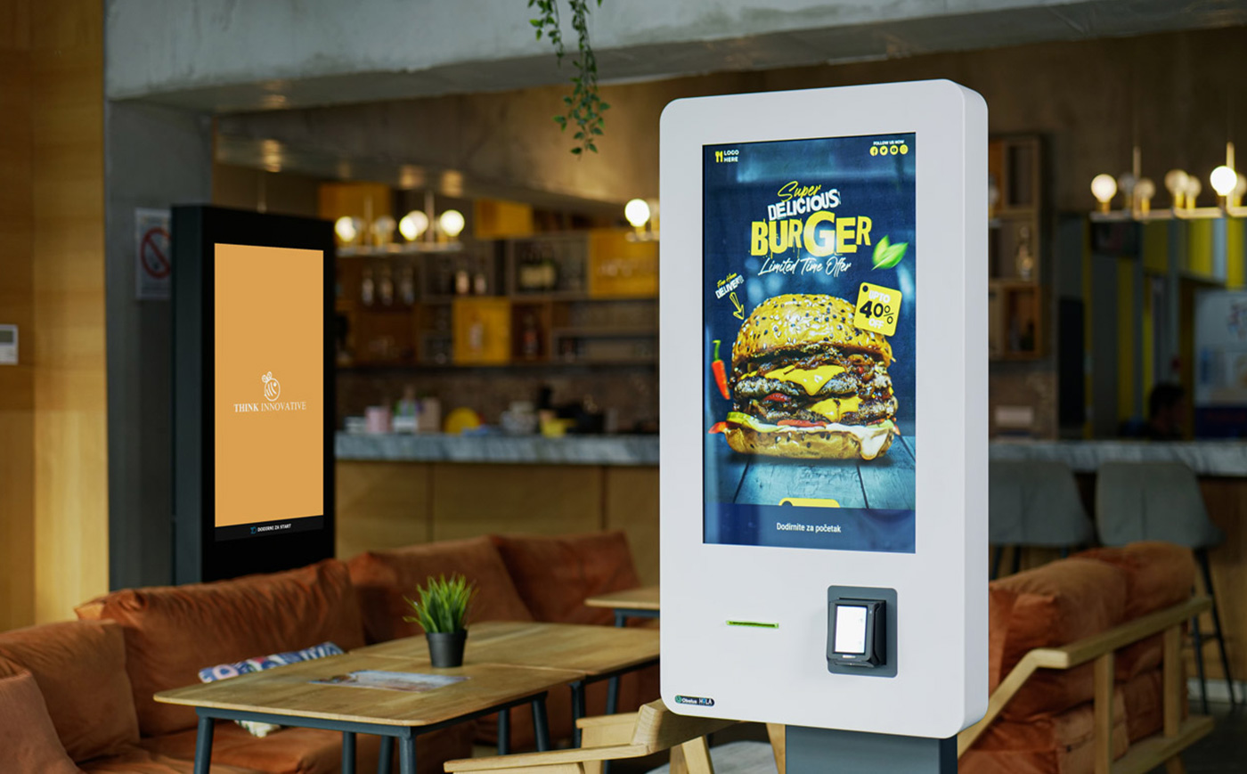 Self-ordering kiosk für Bestellung mit pos terminal