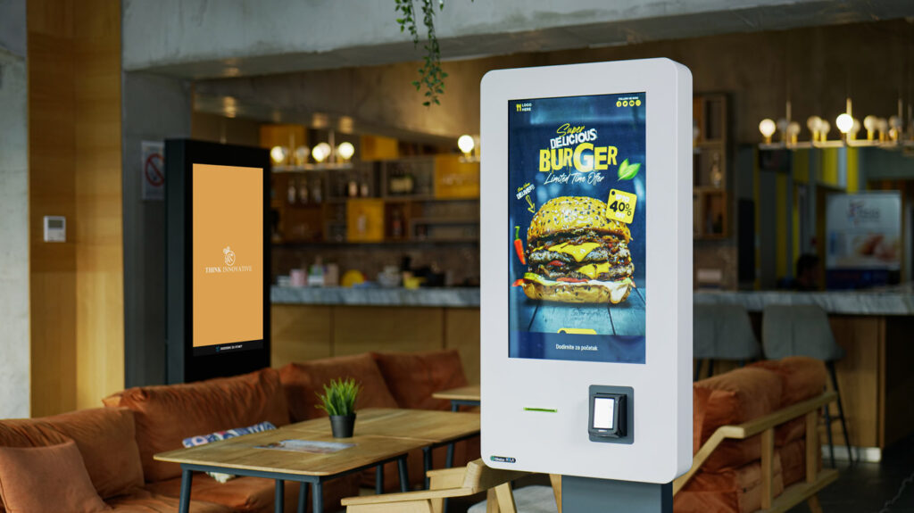 Self-service kiosk: interactive kiosk for ordering and payment - Hola  Systems EN